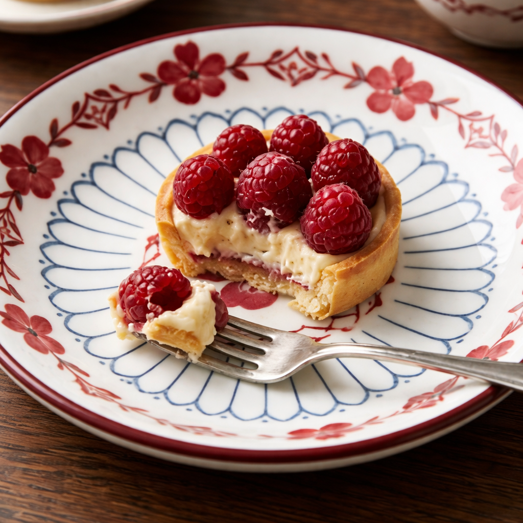 Floral Ceramic Plate - Elegant and Timeless Design