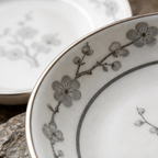 Elegant Cherry Blossom Ceramic Dessert Plate