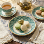 Elegant Orchid Ceramic Dessert Plate
