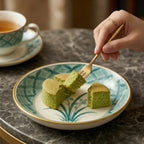 Elegant Orchid Ceramic Dessert Plate