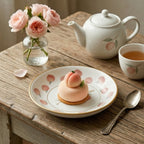 Peach Blossom Ceramic Dessert Plate