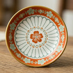 Vibrant Floral Ceramic Plate