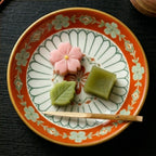Vibrant Floral Ceramic Plate