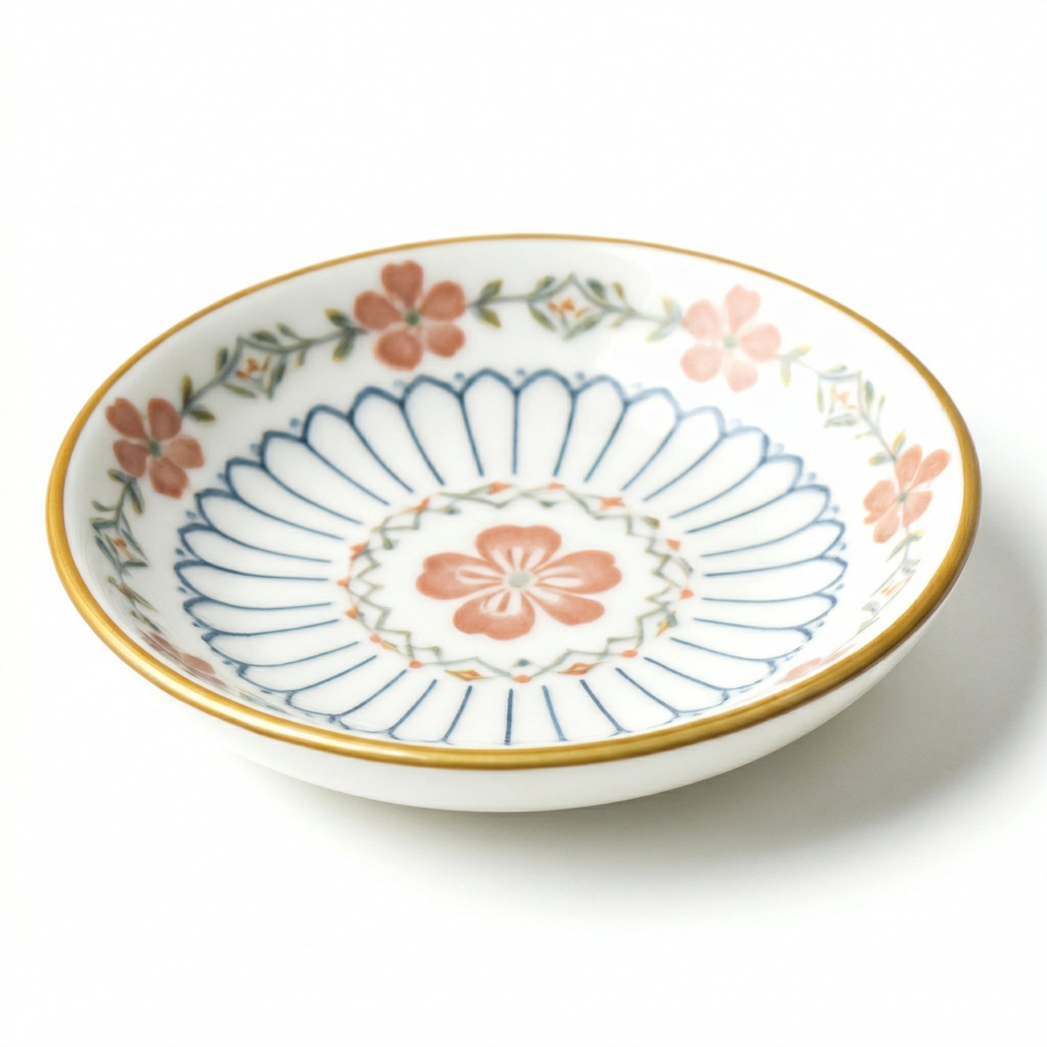 Elegant Floral Ceramic Plate
