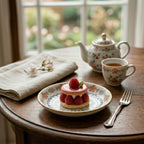 Elegant Floral Ceramic Plate