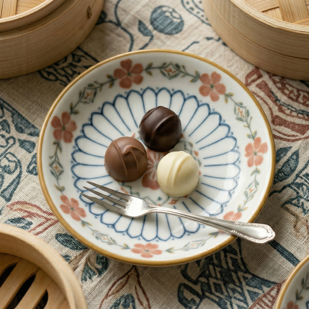 Elegant Floral Ceramic Plate