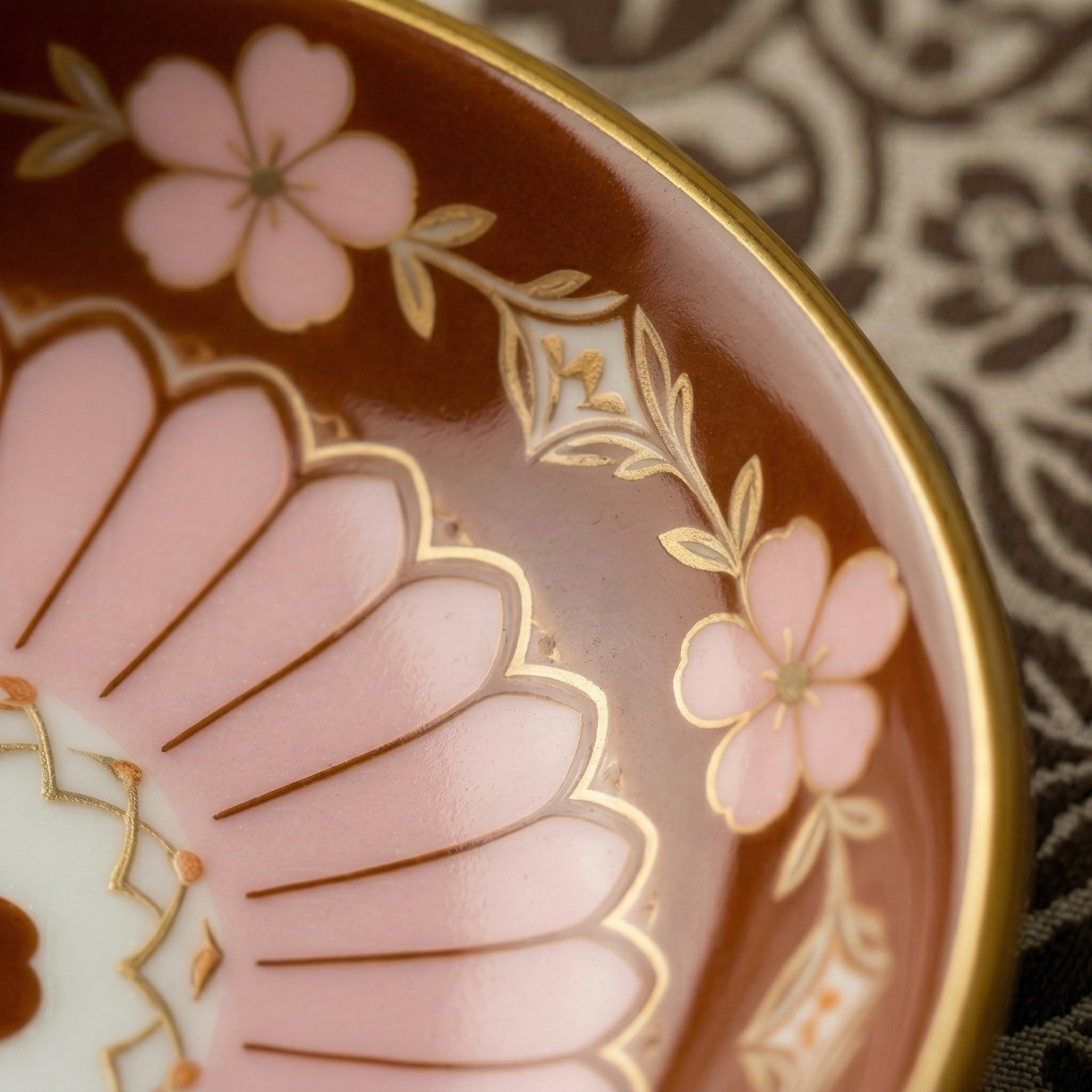Charming Floral Ceramic Dessert Plate