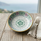 Delicate Floral Ceramic Dessert Plate