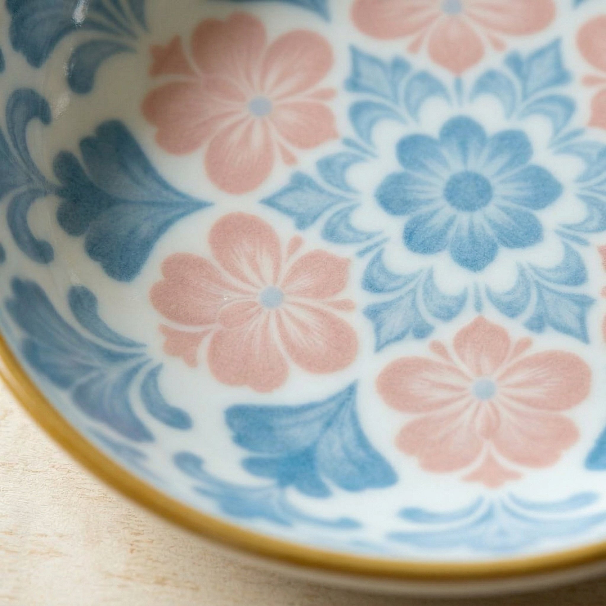 Elegant Floral Ceramic Dessert Plate