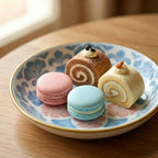 Elegant Floral Ceramic Dessert Plate